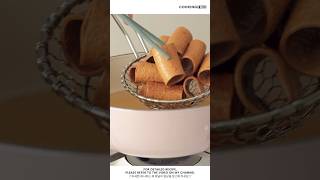 파스타면의 변신 사과가 콕콕 박힌 크림 가득 츄러스 맛 Pasta Cannoli with Apple Cream Pasta Chips Shorts Cooking [upl. by Odravde]