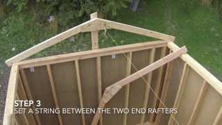 How To Build A Shed  Part 7  Shed Roof Framing [upl. by Eive]