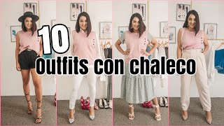 10 outfits con chaleco rosa para primavera verano 2021como combinar un chalecoZulma Ibeth [upl. by Aidyl3]