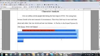 Character Analysis Body Paragraphs [upl. by Annahgiel636]