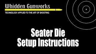 Seater Die Setup Instructions [upl. by Kerrin139]