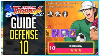 ⚽GUIDE CAPTAIN TSUBASA ACE ► DEFENSE 10 Formation amp Auto [upl. by Ynohta]