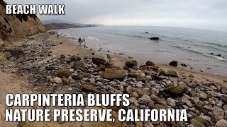 🌊 ⛵ 🏖 CARPINTERIA BLUFFS Nature Preserve  Beach Walk  Carpinteria California [upl. by Nai]