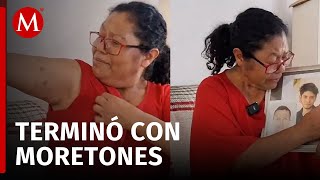 Madre buscadora resultó con múltiples moretones tras ser sacada de un evento en Zacatecas [upl. by Ahkeber]