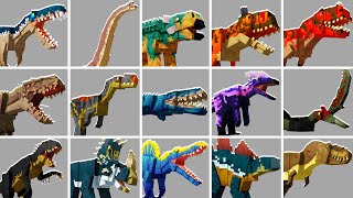 DINOSSAUROS DOMESTICÁVEIS DO ACAMPAMENTO JURASSIC WORLD NO MINECRAFT  CRAFT CRETACEUS ADDON [upl. by Aneehsar]