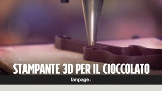 In Italia la prima stampante 3D per il cioccolato quotPresto sarà nelle cucine di tutto il mondoquot [upl. by Aicertal]