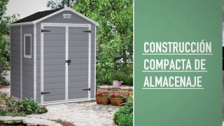 Keter Manor 6x5 Outdoor Garden Storage Shed  ES [upl. by Lizned]