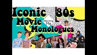 80s Movie Monologues  ACTING FILM REEL [upl. by Damales189]