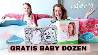 4x gratis BABY DOOS unboxen met mijn dochter  Kruidvat baby dump Ouders van nu en de blije doos [upl. by Aivatco562]