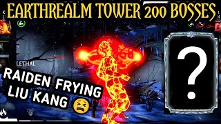 EARTHREALM TOWER 200 BOSSES  ROUND 3  MK MOBILE HINDI [upl. by Wolenik]