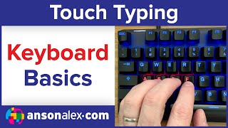 Typing Tutorial Beginner Keyboard Skills [upl. by Nosreffej]