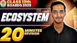 Ecosystem Class 12 Quick Revision  NEETCBSE Sourabh Raina [upl. by Flora]