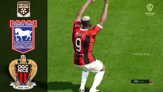 Ipswich vs Nice  Friendly Match 2024  Highlights Résumé [upl. by Leiuqese]