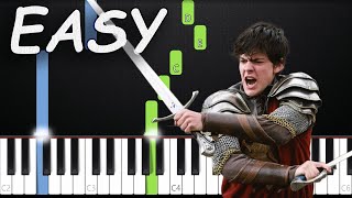 Narnia Theme Song  EASY Piano Tutorial  SHEET MUSIC by Asllen [upl. by Repotsirhc891]