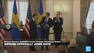 Sweden joins NATO ending its historic neutrality • FRANCE 24 English [upl. by Acimehs331]