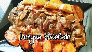 LENGUA ESTOFADO  How to cook lengua estofado with natural tomatoes [upl. by Opiuuk]