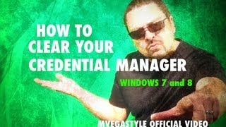 How to clear your credential manager for Windows 8 and 7 [upl. by Aisset]