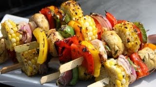 Grilled Caribbean Vegetarian Kebabs [upl. by Gerrie]