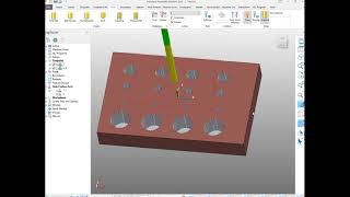 Powermill Basic EP4  Drilling and Drilling Profile  การใช้งาน Powermill เบื้องต้น [upl. by Tugman]