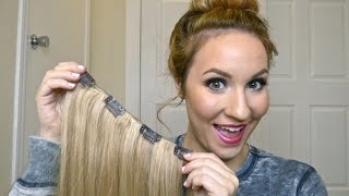 DIY How To Make Your Own Clip In Hair Extensions [upl. by Klein]