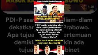 Diamdiam PDIP mendekati Prabowo😁 peluang masuk koalisi❓ [upl. by Enrichetta]