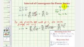 Ex 6 Interval of Convergence for Power Series Not Centered at 0 [upl. by Hank]