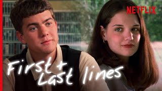 Dawsons Creek  The First and Last Lines of Every Major Character  Netflix [upl. by Azral]