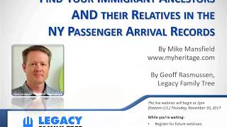 Find Your Immigrant Ancestors in the New York Passenger Arrival Records [upl. by Turrell]