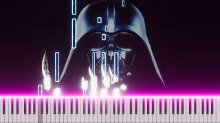 Darth Vader  Imperial March  Piano visualization [upl. by Eissirc534]