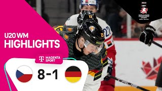 Tschechien  Deutschland  Highlights Gruppenphase  IIHF U20 EishockeyWM 2023  MAGENTA SPORT [upl. by Aliakam]