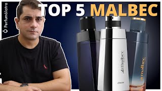 TOP 5 MELHORES MALBEC DA COLEÇÃO  perfumesnacionais malbec [upl. by Anaynek]