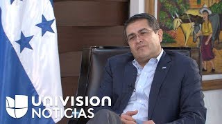 Entrevista Presidente de Honduras no abandona la quotcruzadaquot a favor del TPS [upl. by Cannon]