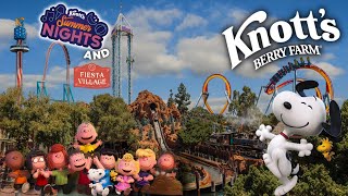 Knotts Berry Farm THEME PARK FULL TOUR Summer Nights and Fiesta Village NEW RIDES [upl. by Eremihc]