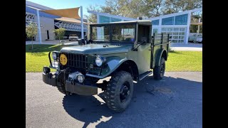 1953 Dodge M37 Truck  Skyway Classics [upl. by Alatea]