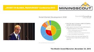 Miningscout German Resource Investment Days 2018  Keynote Market Outlook for Battery Materials [upl. by Oraneg979]