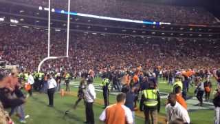 Auburns Chris Davis wins the 2013 Iron Bowl Winning endzone POV [upl. by Dorothee]