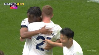 Tottenham vs Sheffield United 21 Dejan Kulusevski Goal  Oliver McBurnie red card and Highlights [upl. by Zilevi]