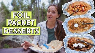 3 Foil Packet Desserts for Camping these are so easy and delicious [upl. by Illac202]