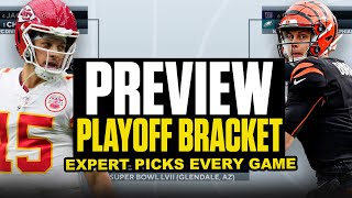 2023 NFL Playoff Bracket Expert picks EVERY GAME amp Super Bowl  CBS Sports HQ [upl. by Hadeehsar]