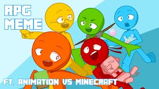 RPG Meme  FANMADE Alan Becker Animation vs Minecraft [upl. by Sager205]