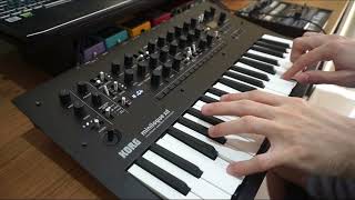 Tweaking Korg Minilogue XD  DEMO NO TALKING [upl. by Ecirehc]