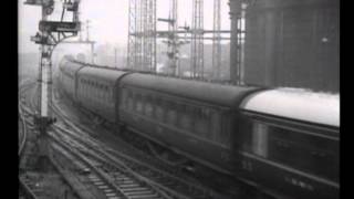 LMS diesels 10000 and 10001 newsreel film [upl. by Atyekram]