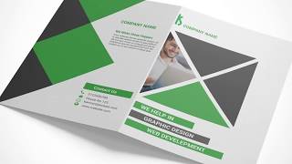 Creating a bi fold brochure mockup in Adobe Photoshop [upl. by Attegroeg]