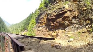 Accessing the KVR Coquihalla Sub Ladner Creek Trestle [upl. by Aelak903]