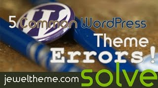 How To Solve 5 Common WordPress Theme Errors SEO Friendly URL Broken Stylesheet Problem Solve [upl. by Anircam]