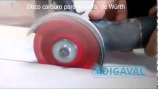 Nueva prueba disco carburo para madera de Würth [upl. by Lolanthe698]