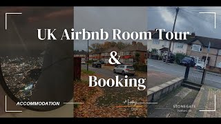 Booking Accommodation In London  Airbnb Room Tour [upl. by Nicholl]