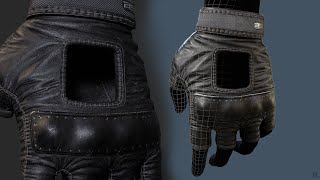 Leather hand gloves fingerless [upl. by Seale]