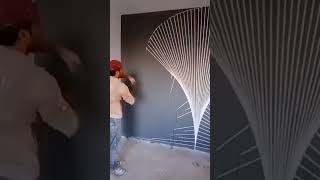 💥ஒரு டேப்ப வச்சு கூட வீட்டுக்கு டிசைன் குடுக்க முடியுமா⁉️😱  3D Wall Art wallart making shorts [upl. by Khano844]