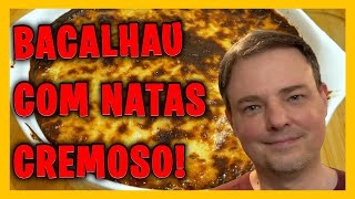 RECEITA DE COMO FAZER BACALHAU COM NATAS CREMOSO PASSO A PASSO 🇵🇹 [upl. by Armand]